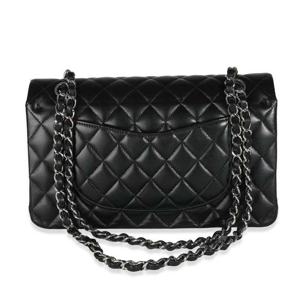 Chanel Black Quilted Lambskin Medium Classic Double Flap Bag - Picture 5 of 8